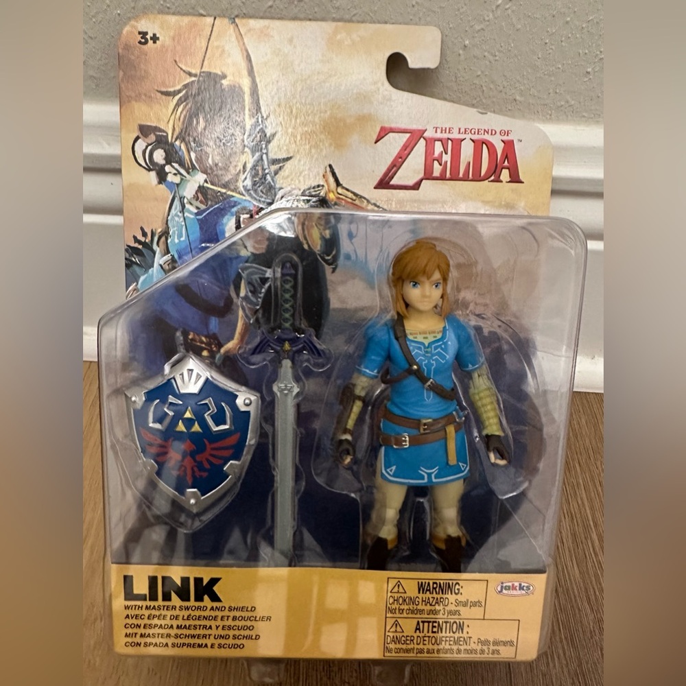 Legend Of Zelda Link With Master Sword & Shield Action Figure 2024 Jakks 42551 - Picture 2 of 6